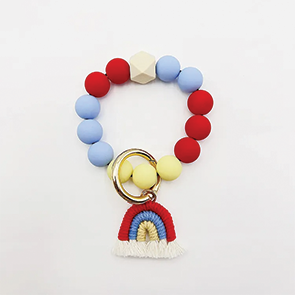 Beaded Rainbow Clip